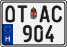 license plates of Hungary, Oldtimers (2022)