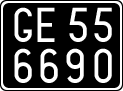 License plate of Italy, Cars (1927 year series)