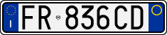 License plate of Italy, Cars (1994 year series)