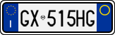 License plate of Italy, Cars (1994 year series)