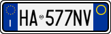 License plate of Italy, Cars (1994 year series)