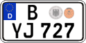 German license plate, Regular plates