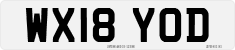 License plate of the United Kingdom, 2001 year system
