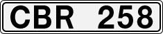 License plate of Sweden, Regular plates