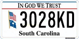 South Carolina, In God We Trust (1234AB/123 4AB)