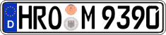 German license plate, Regular plates