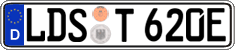 German license plate, Electric vehicles
