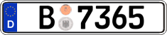 German license plate, Official services and consulates