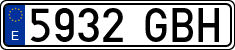 License plates of Spain, Ordinary (2000)