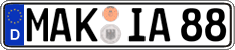 German license plate, Regular plates