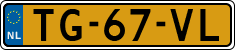 License plate of the Netherlands, Cars