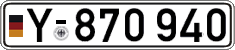 German license plate, Military