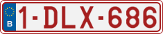 License plate of Belgium, Regular plates (2010)