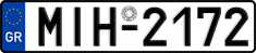 License plate of Greece, Cars