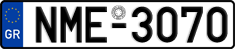 License plate of Greece, Cars
