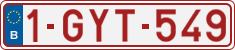 License plate of Belgium, Regular plates (2010)