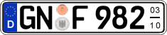 German license plate, Seasonal plates