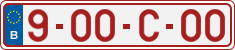 License plate of Belgium, Vanity Plates (2010)