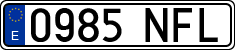 License plates of Spain, Ordinary (2000)