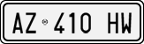 License plate of Italy, Cars (1994 year series)