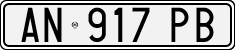 License plate of Italy, Cars (1994 year series)