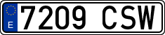 License plates of Spain, Ordinary (2000)