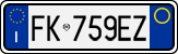 License plate of Italy, Cars (1994 year series)