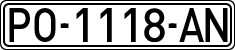 License plates of Spain, 1971 year series