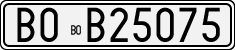 License plate of Italy, Cars (1927 year series)