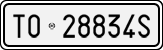 License plate of Italy, Cars (1927 year series)
