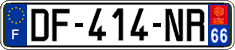 French license plate, SIV (ordinary)