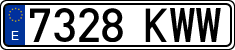 License plates of Spain, Ordinary (2000)
