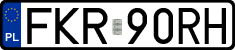 License plates of Poland, Regular car plates