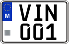 License plate of Malta, Regular plates (ABC 123)