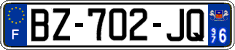 French license plate, SIV (ordinary)