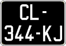 French license plate, SIV (oldtimers)
