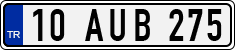 License plate of Turkey, Regular plates