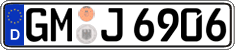 German license plate, Regular plates