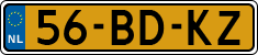 License plate of the Netherlands, Light Commercial Vehicles (1994 system)
