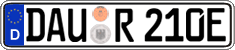 German license plate, Electric vehicles