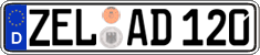 German license plate, Regular plates