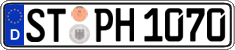German license plate, Regular plates