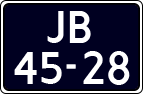 License plate of the Netherlands, Commercial Vehicles (1951-1994 system)