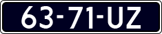 License plate of the Netherlands, Cars