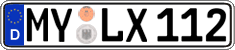 German license plate, Regular plates