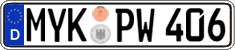 German license plate, Regular plates