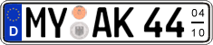 German license plate, Seasonal plates