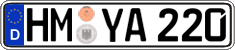 German license plate, Regular plates