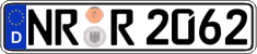 German license plate, Regular plates