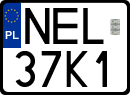 License plates of Poland, Regular car plates